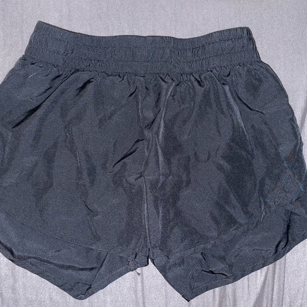 Black running shorts